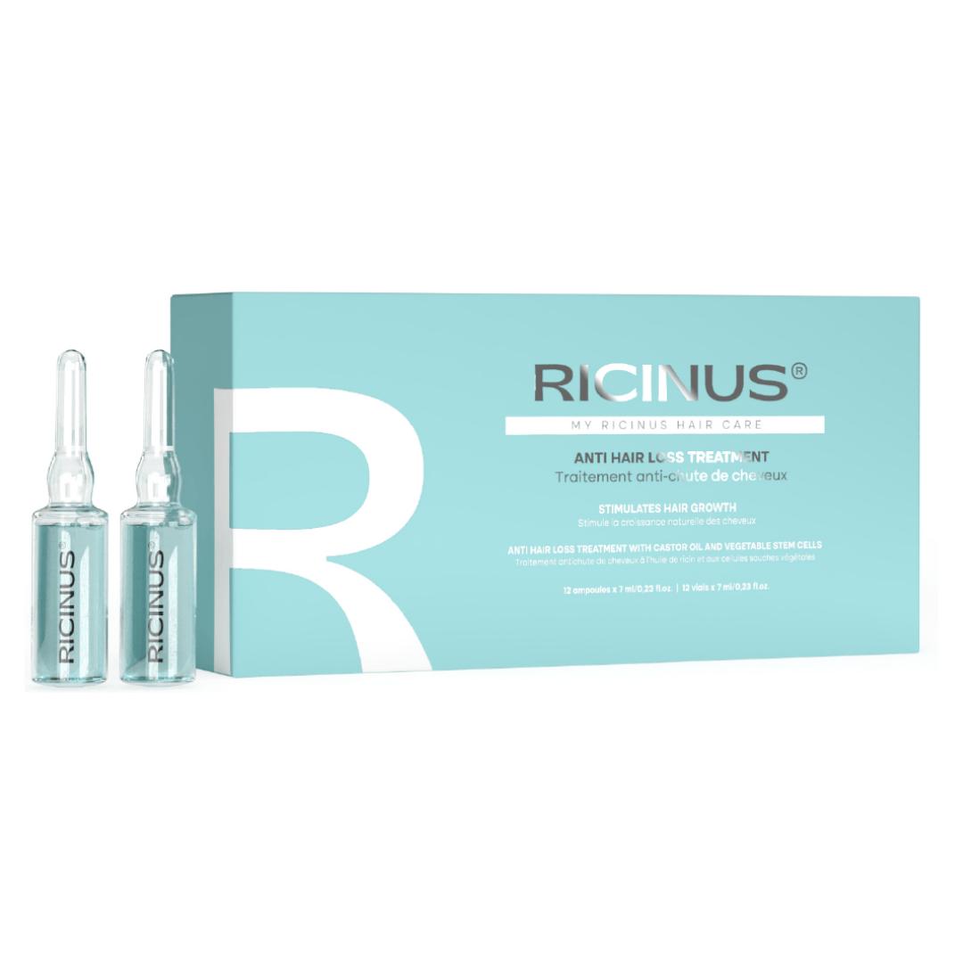 

Ricinus Vials Treatment to stop hair loss 12 x 7 ml - ampoules against hair loss