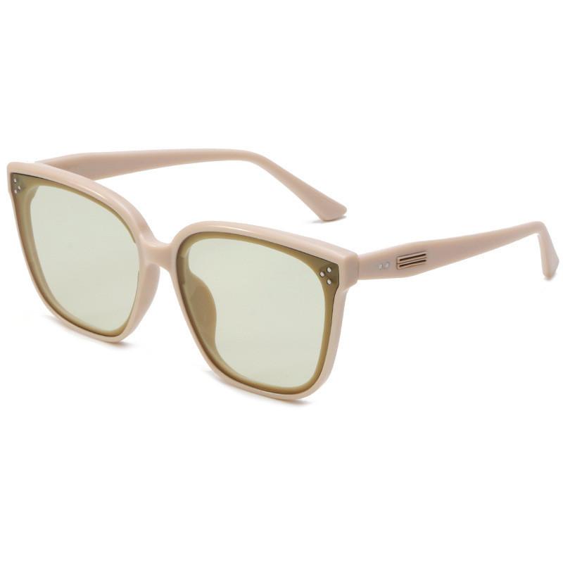 2023 New High-quality Small Face Summer Uv Protection Sunglasses Trendy Unisex Square Frame Gm Sunglasses Black StyleD