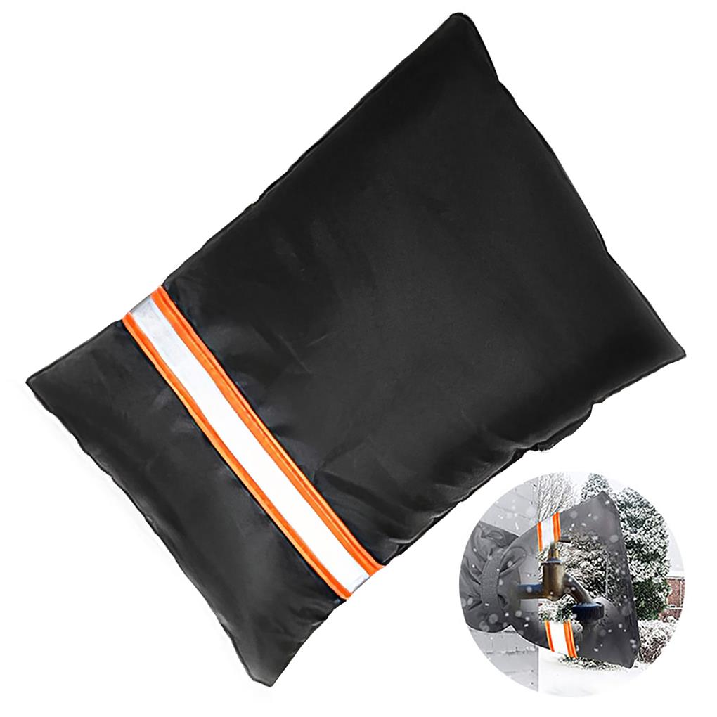 Oxford Cloth Water Faucet Protection Freeze Cover Reflective Strips Spigot Antifreeze Winter Outdoor Home Garden