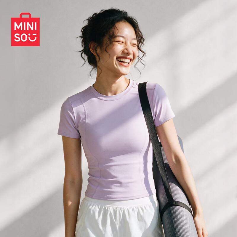 MINISO Women's Quick-Dry Sports Yoga T-Shirt