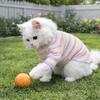 Rainbow Pet Long Sleeve Shirt Stretchable Two Legged Puppy Vest Dogs T-shirt  Autumn Winter Season