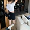 Women's Jeans Tight Elastic Trendy High Waist Slimming Hip Lift Shorts Spring Autumn New Straight Pants