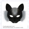 Half Face Foxes Mask Plastic Lightweight Comfortable Cosplay Costume Accessory For Halloween Party