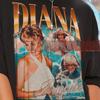 T-shirt Bootleg Principessa Diana Regali per Fan di Lady Diana Maglietta Retrò Principessa Diana