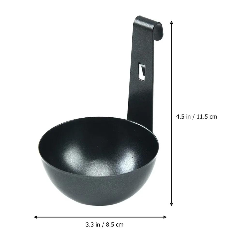Nonstick Egg Molds Easy Use Poached Boiling Eggs Maker Spoon Boiled Holder Egg Steamer Rack Egg Cooker