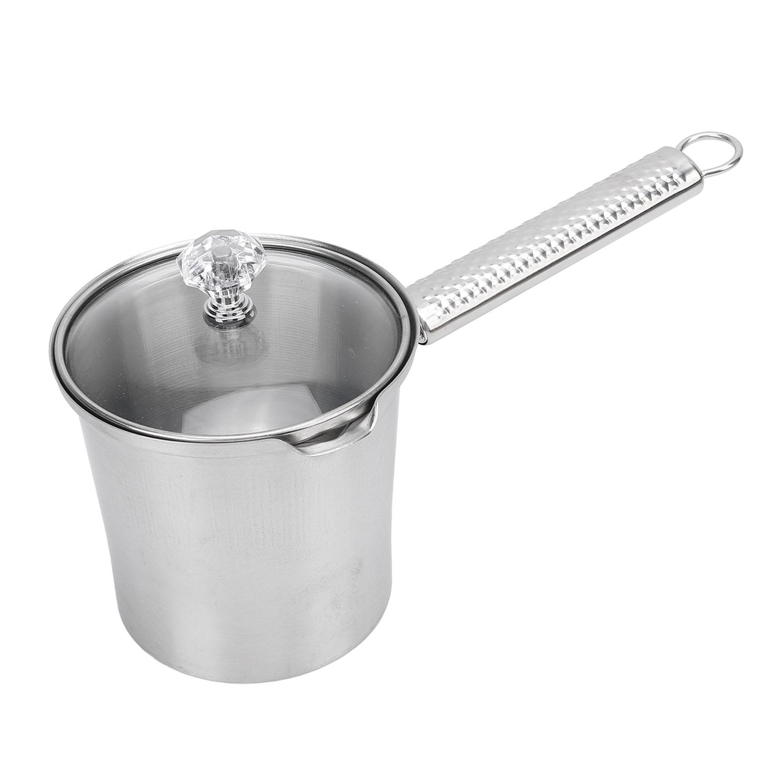 

Глечик для спінювання молока з нержавіючої сталі Багатофункціональний Ручка Чашка для кави та чаю з парою та кришкою для дому, кав ярень, ресторанів