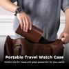ProCase PU Portable Watch Box for Fits All Watches Up To 60mm Unisex Storage Box for Business Anniversary Gift 2-Watch Case, Leather, Men, Diameter,