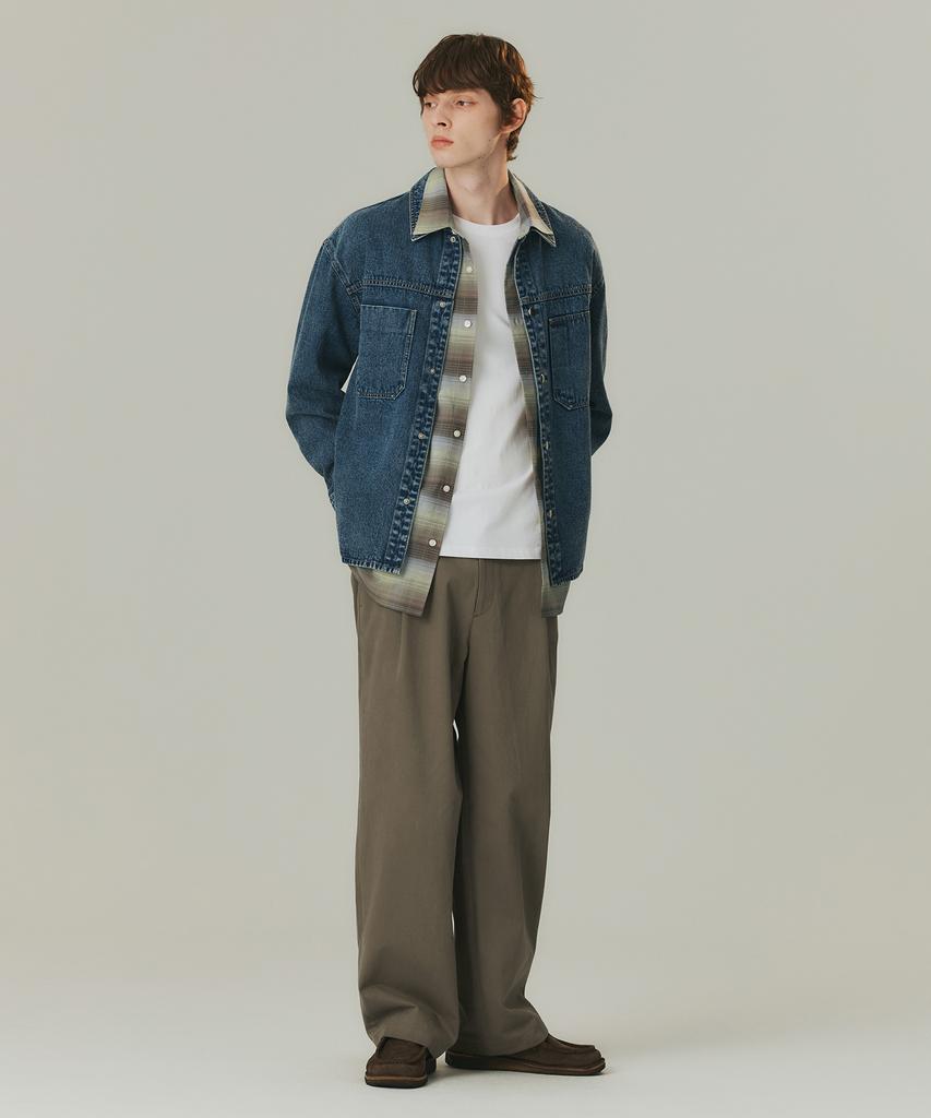MINDBRIDGE Cotton Wide One-Pleat Elastic Waist Pants - 2 Colors Mypt6152