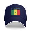 Sun Baseball Cap Senegal Flag  Print Trucker Hat Hot Sale Stylish Hiking Fishing Snapback Cap