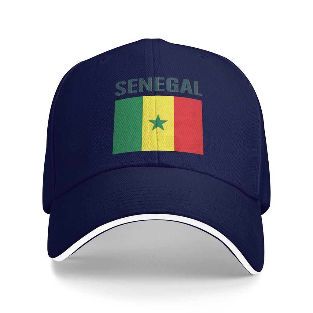 Sun Baseball Cap Senegal Flag Print Trucker Hat Hot Sale Stylish Hiking Fishing Snapback Cap