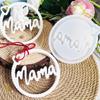 Mom Letter Silicone Candle Molds for Epoxy Resin Candle Soap Chocolate Fondant Hanging Decoration Mother Day Present