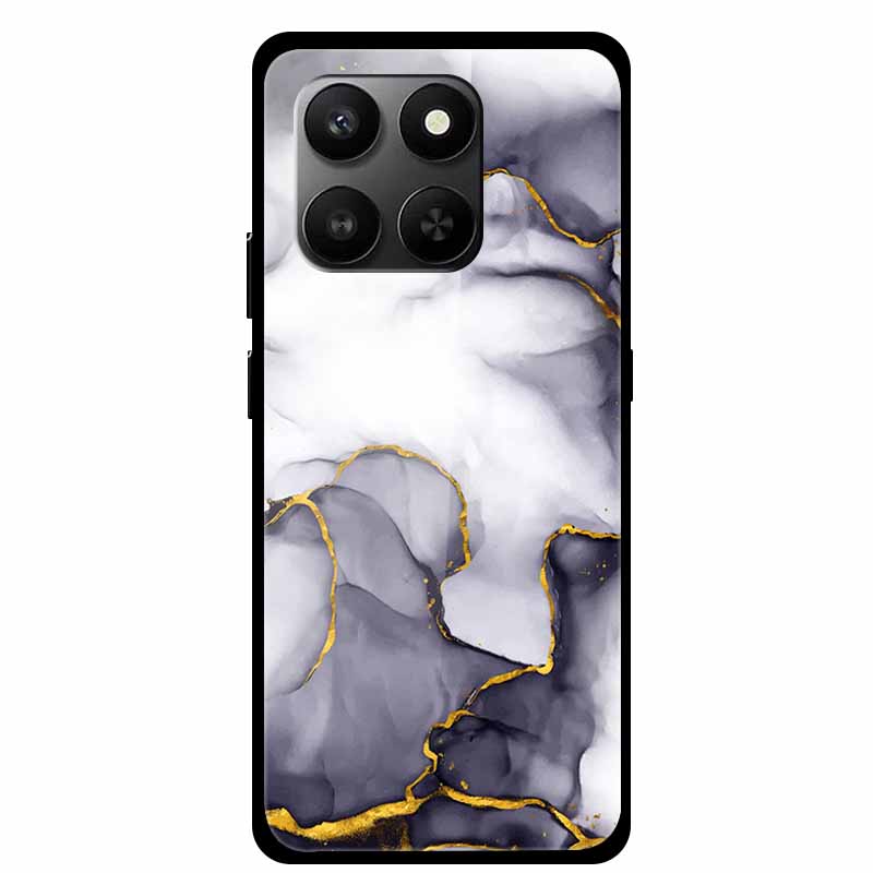 Glass Back Cover For Honor 200 Pro 5G Case Marble Hard Tempered Glass Case For Honor play 10T 400 Smart 5G Case 6.77" Shell Para