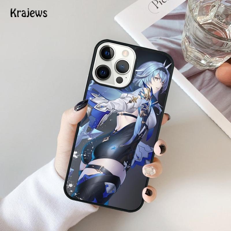 Genshin Impact Eula Game Phone Case For iPhone 17 Air 16 15 14 Ma Plus 11 12 13 Pro Ma Phone Cover coque