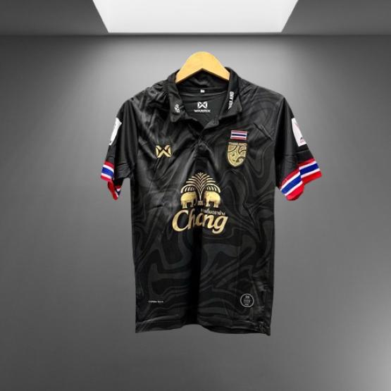 THAILAND National Football Soccer Training JERSEY CHEER Fan Versjon Quick Dry skjorte Polo Polyester Kortermet Uniform Elefantlogo Sport Utendørs