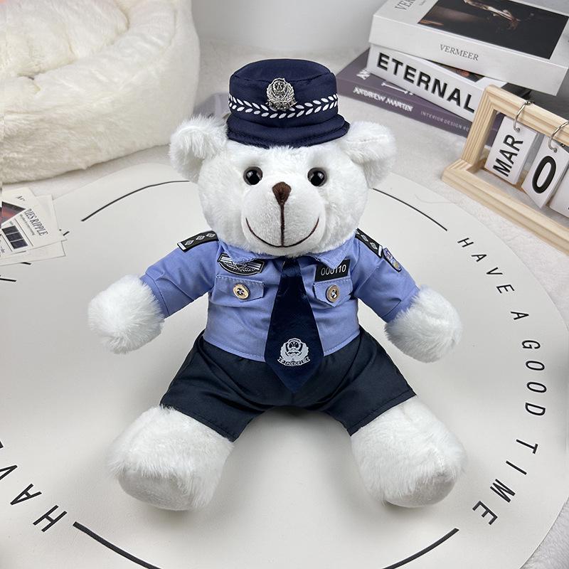 Custom Police Teddy Bear Plush Toy - Influencer Car Pendant Gift