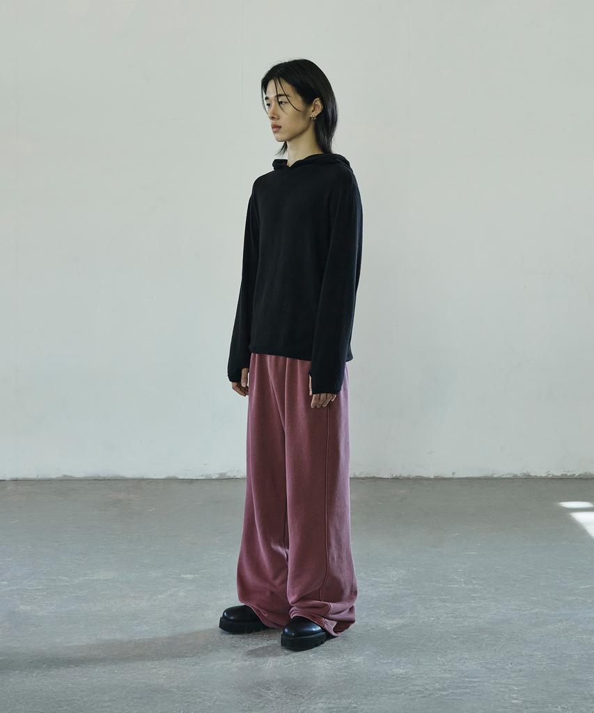 Seukeulaeteulpigsel Garment-Dyed Flare Training Pants [Wine]