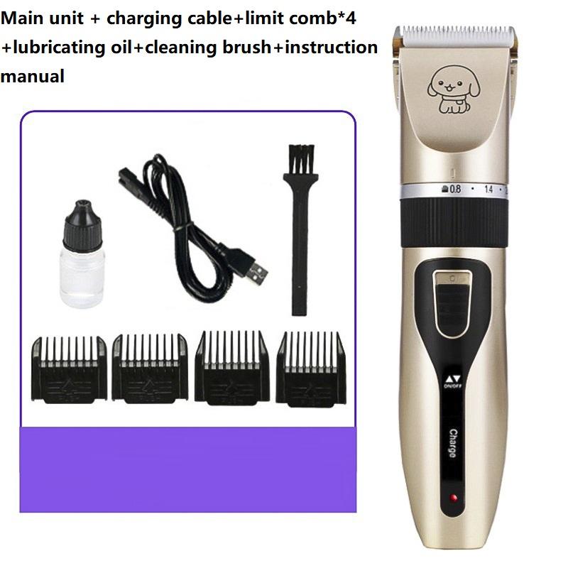 

Haircut Machine for Dogs Cat Trimmer Cut Hairs for Peeling Machine Dogs Hair Clipper Shearing Pet Professional Dog Clipper CWTJ5 золотий