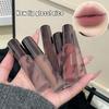 Herorange Lip Glaze Waterproof Smoky Red Matte Lipstick Velvet Lip Gloss Non-Drying Nude Brown Lips Tint Mud Makeup Cosmetic