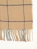Beams Heart Women's Reversible Check Pattern Scarf, Beige/Free