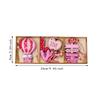 9Pcs Valentines Wooden Hanging Ornaments for DIY Crafts Project Wall Kitchen
