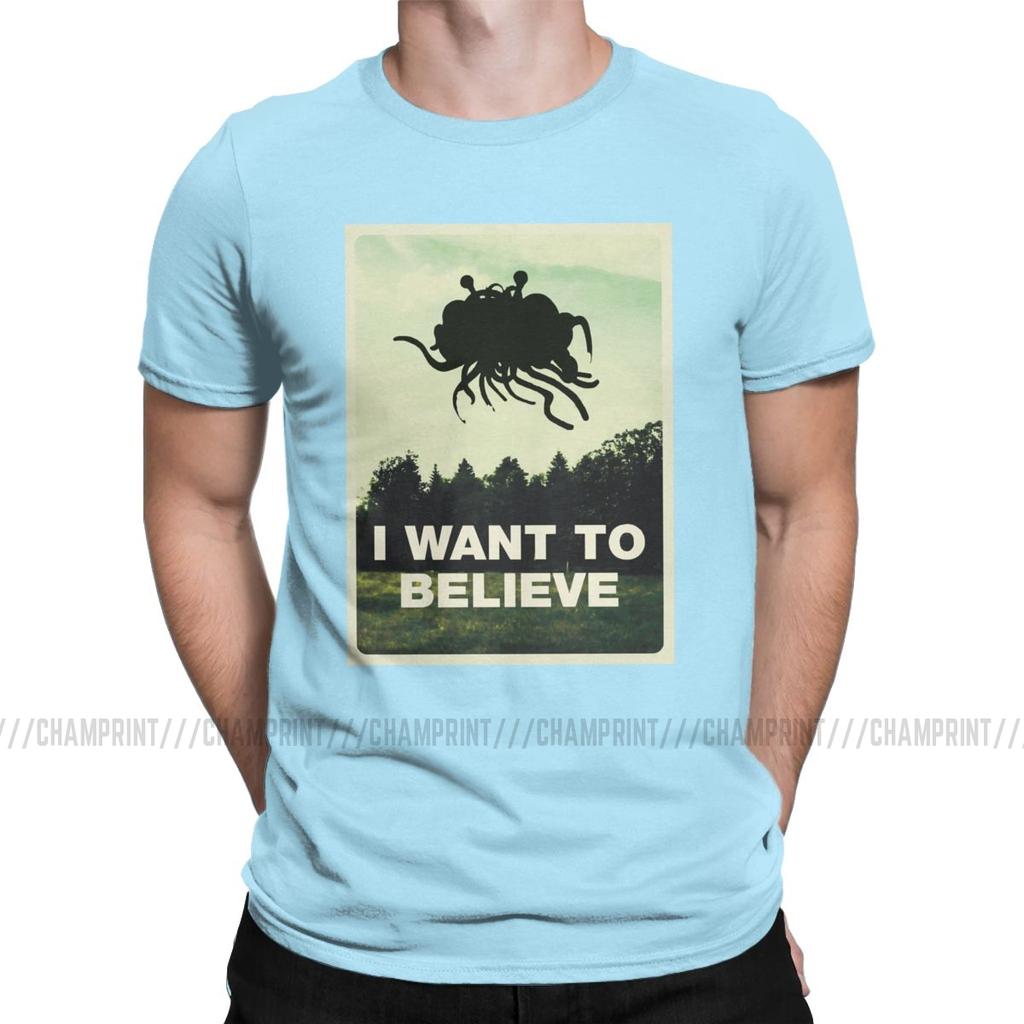 Flying Spaghetti Monsterism Believing T Shirts Men S T Shirts Pastafarianism Fsm Religion Church Novelty Tees