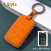 Aluminium Alloy Leather Car Key Case Cover For Land Rover Range Rover Sport Evoque Discovery 3 4 5 For Jaguar Xe Xf Xj F Pace