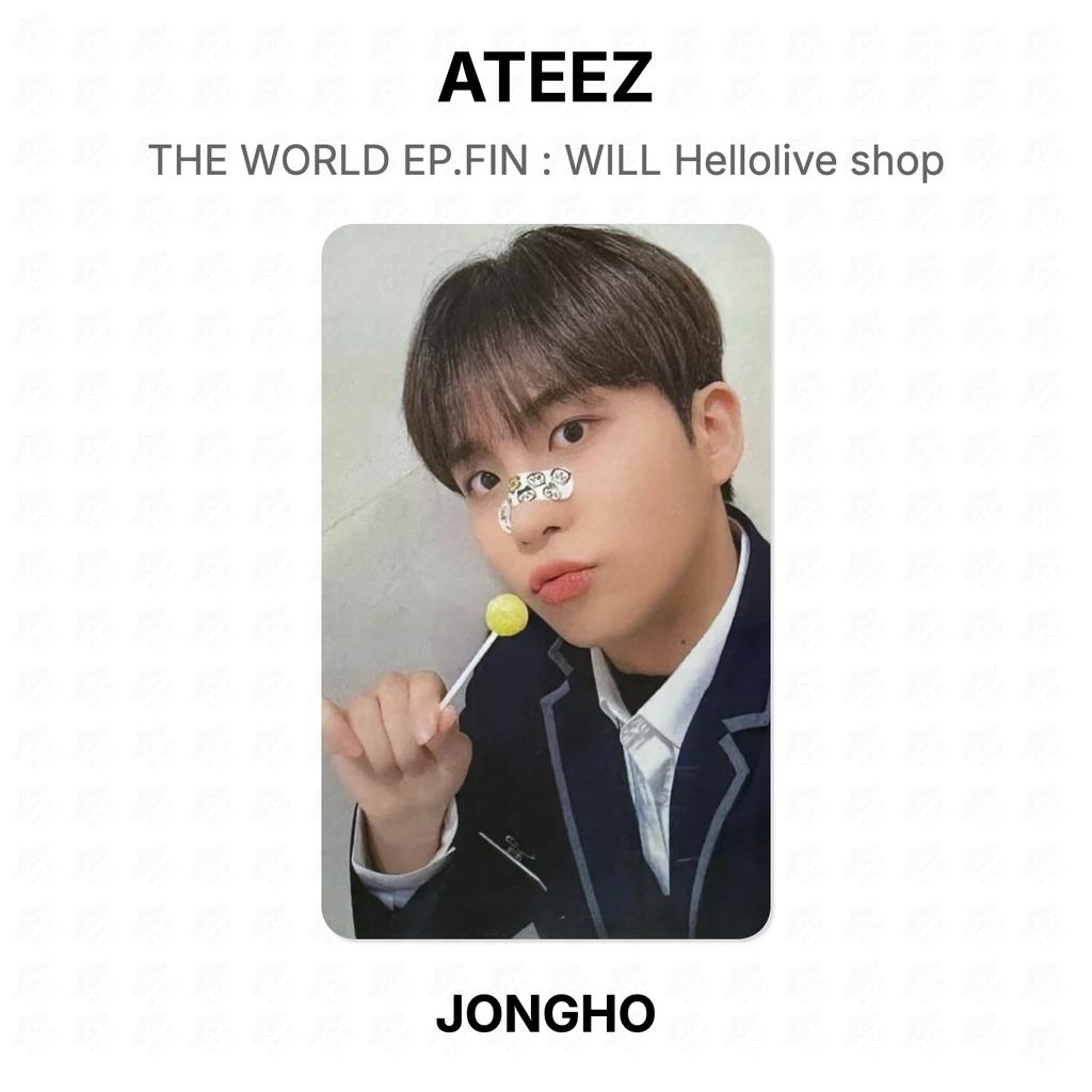 ATEEZ THE WORLD EP.FIN : WILL Hellolive Shop Official Photocard