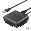 Multifunktions-Festplatten-Schnittstellen-Adapter, USB 3.0 auf SATAs/IDE für 2,5"/3,5" Laufwerke mit One-Touch-Backup, Netzteil im Lieferumfang enthalten