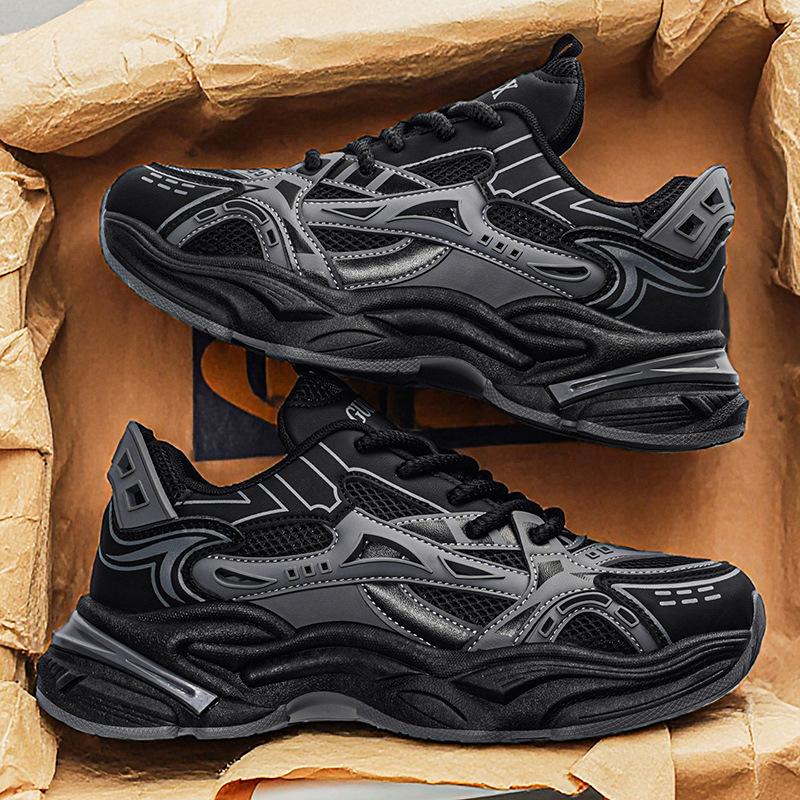 Men's shoes spring and summer breathable ultra-light soft sole non-slip shock absorption student running casual sports shoes