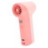 Handheld Turbo Fan 40000RPM High Speed 5 Gears Rechargeable Portable Handheld Fan with LED Light Roseate