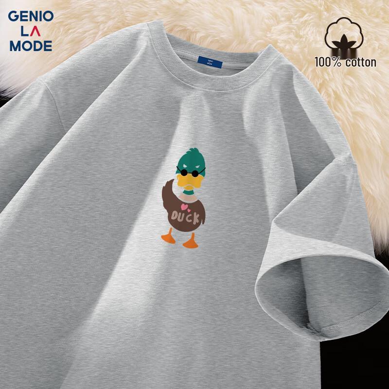 GENIOLAMODE Men s Heavyweight Cotton Sunglasses Duck T-Shirt 2XL