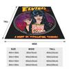Elviras Mistress Of The Dark Movie Flannel Blanket Goth Queen Super Soft Throw Blanket for Couch Chair Bedspread Sofa Bed Cover