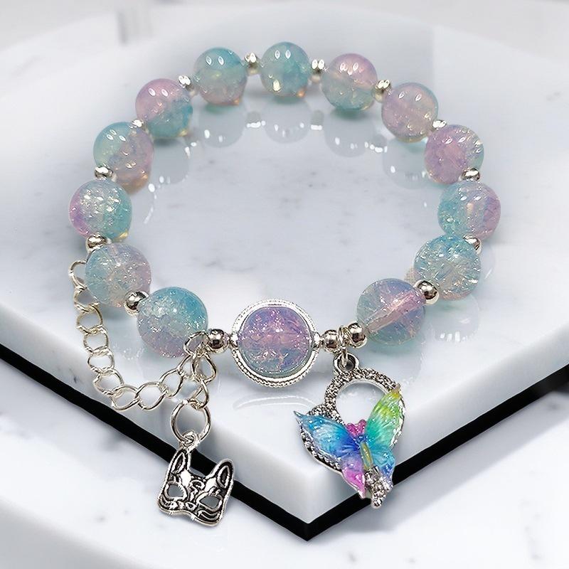 Daisy Popcorn Beaded Bracelet: Elegant Women's Hand Jewelry