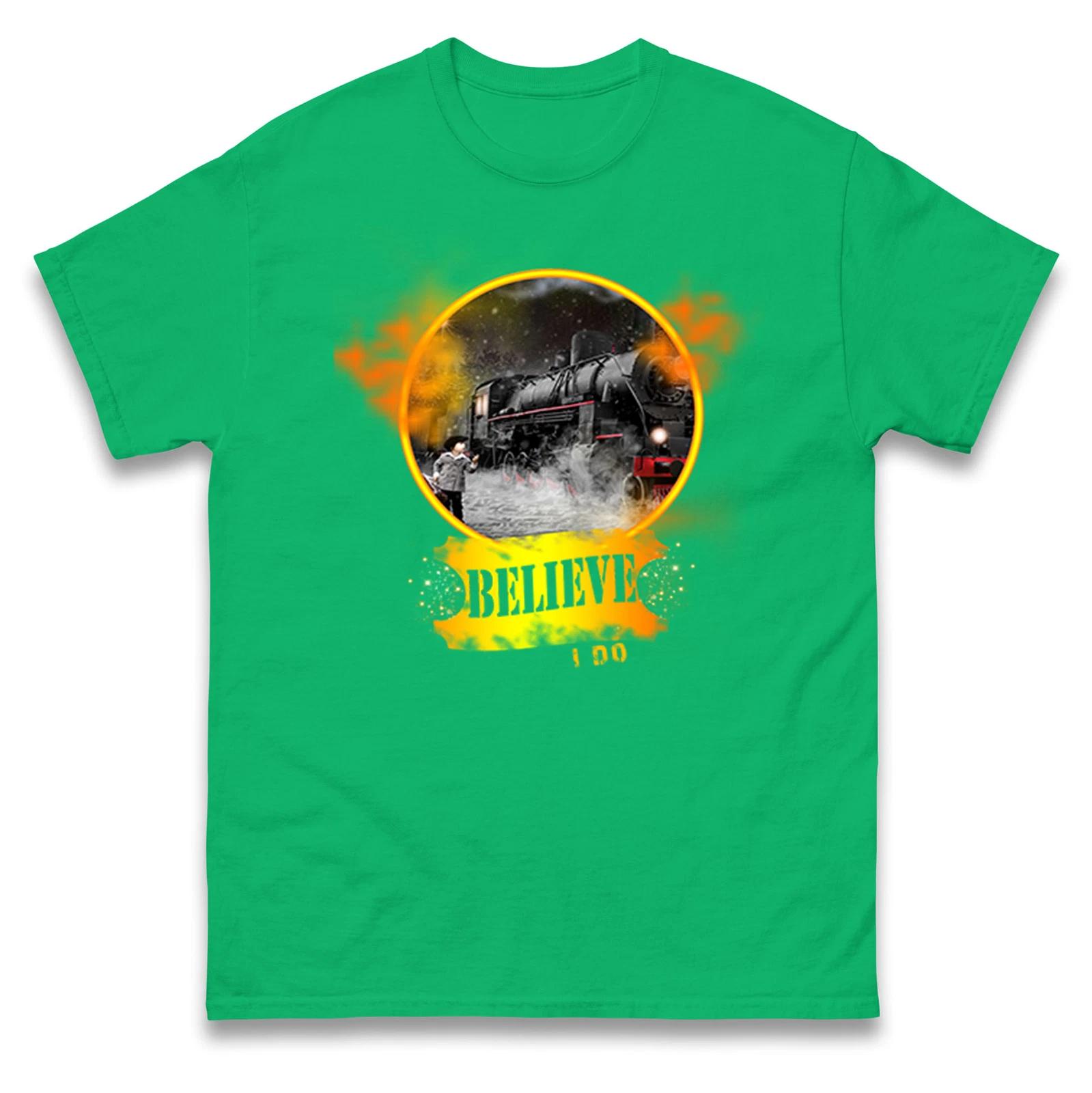 Believe I Do Christmas Train T Shirt,Holiday Spirit Believe Train Christmas Tee 4XL