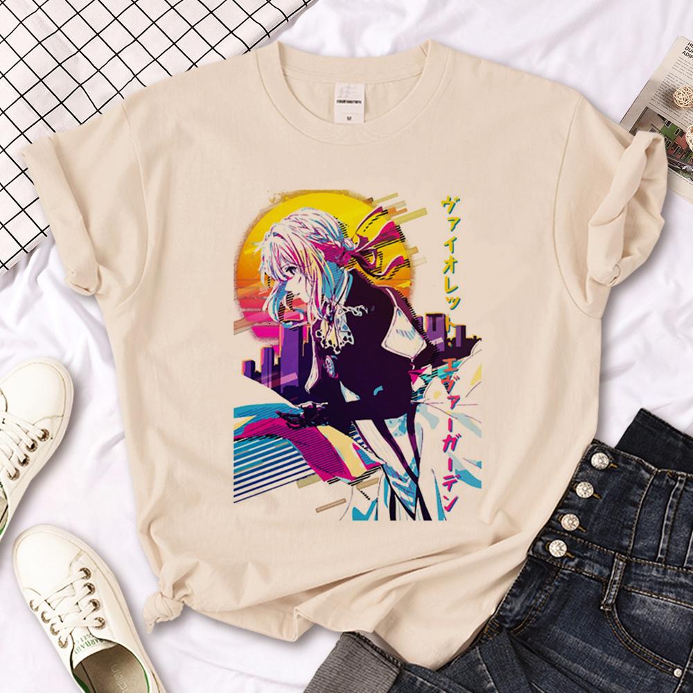 Violet Evergarden Tshirts Women Graphic Tee Female Graphic Y2k Clothes