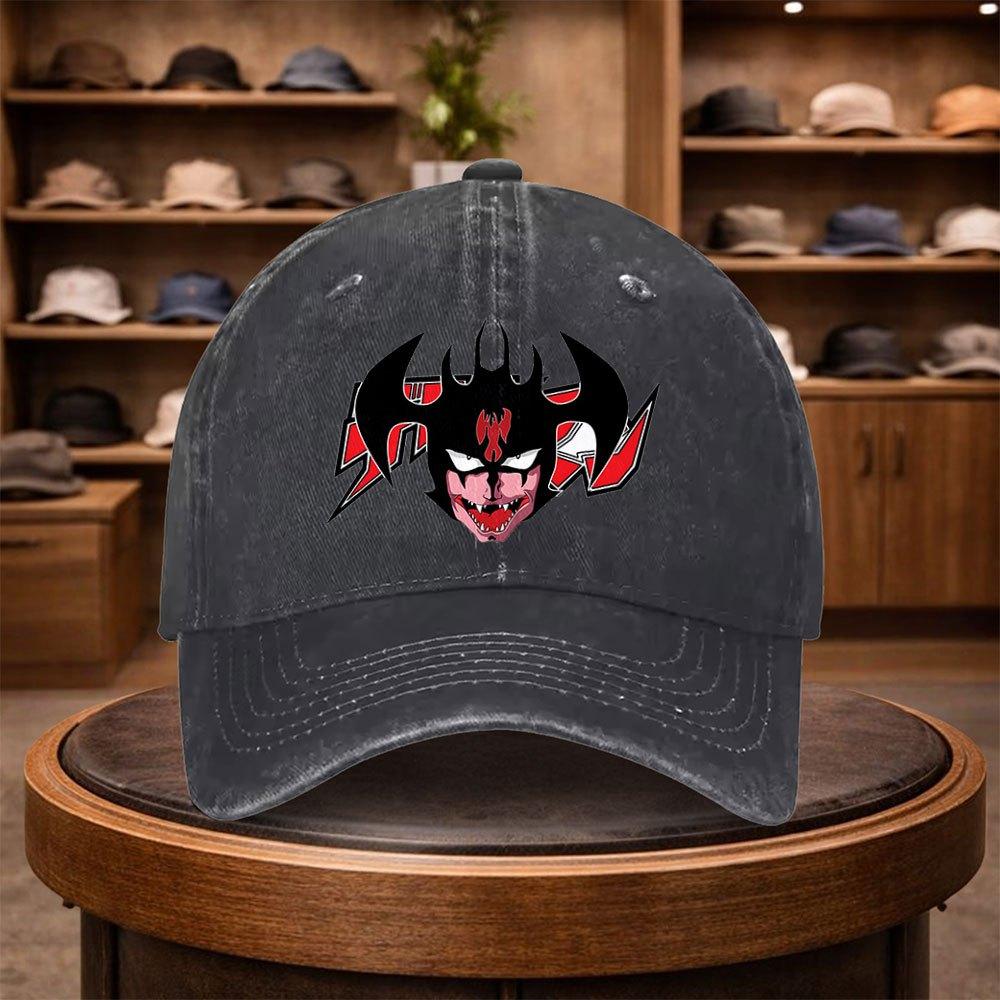 A UnisexS Demon Monster Head Baseball Cap Stylish And Adjustable for Outdoor Use Featuring an Urban Style This Lightweight And