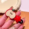 2Pcs Girls Hair Accessories Cute Apple Star Duckbill Clips for Children and Teens Party Headdress Festival Hair DecorS