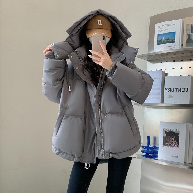 Parka da donna, invernali, casual, larghi, da donna, cappotti, tinta unita, oversize, giacca invernale da donna, giacca imbottita in morbido cotone