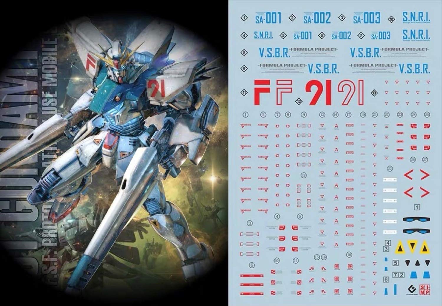

HG RG MG PG RE HiRM Декали для роботов MS MG Gundam F91 Флуоресцентные!! Детализация Водная декаль (для 1/100 Вер.2.0)