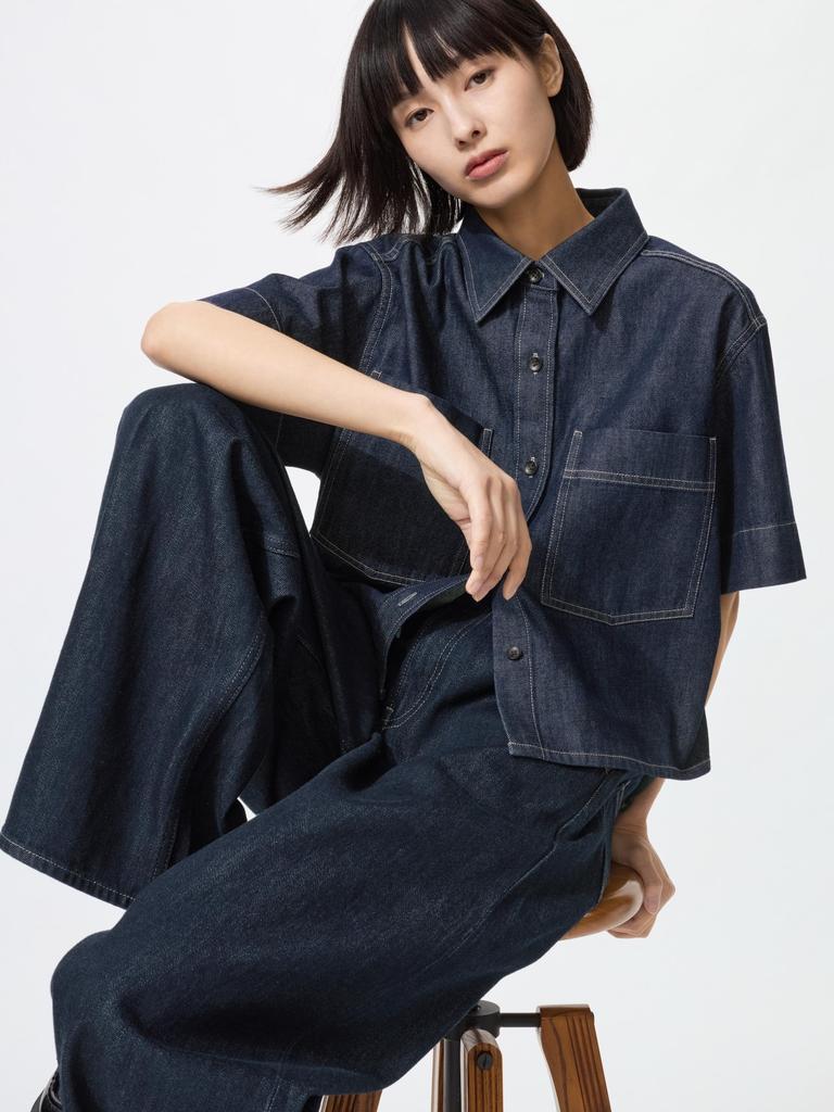 Uniqlo Denim Boxy Shirt  Part 5 