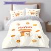 Bread Thief Pattern Bedding,Quilt Set Quilt Cover Pillowcase Home Birthday Gift (1 * duvet cover + 2 * pillowcase, without core)