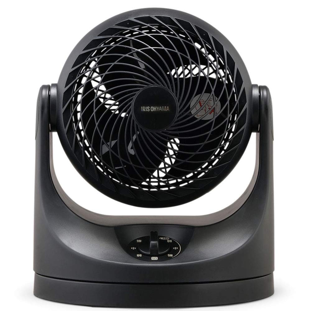 IRIS OHYAMA 8 tatami Black Circulator, mats, Swinging, Macaron-shaped, PCF-MKM15-B,