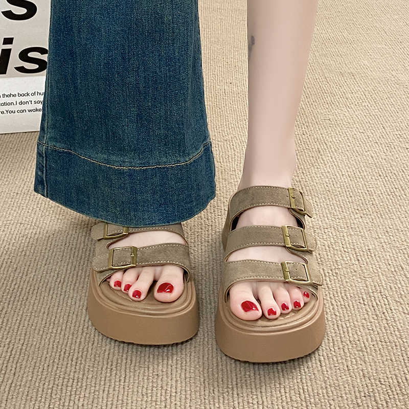 Fashion T Strap Spring-autumn White Woman Sandals Slippers Models Shoes Women's Sneakers 41 Size Sports Buy Vip Teniz Best Sellers
