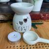 Simple Ceramic Aromatherapy Candle and Incense Burner