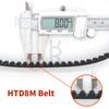 HTD 8M Timing Belt Length 1616mm to 2008mm HTD8M Synchronous Belt Drive Belt HTD8M 15mm 20mm 30mm Rubber Belt HTD8M Pulley Belt