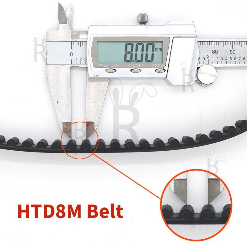 HTD 8M Timing Belt Length 1616mm to 2008mm HTD8M Synchronous Belt Drive Belt HTD8M 15mm 20mm 30mm Rubber Belt HTD8M Pulley Belt