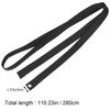 LEDMOMO Judo Black Karate Premium Black Brazilian 280cm Belt, Jiu-Jitsu Belt, Belt, Belt, Jiu-Jitsu Black,