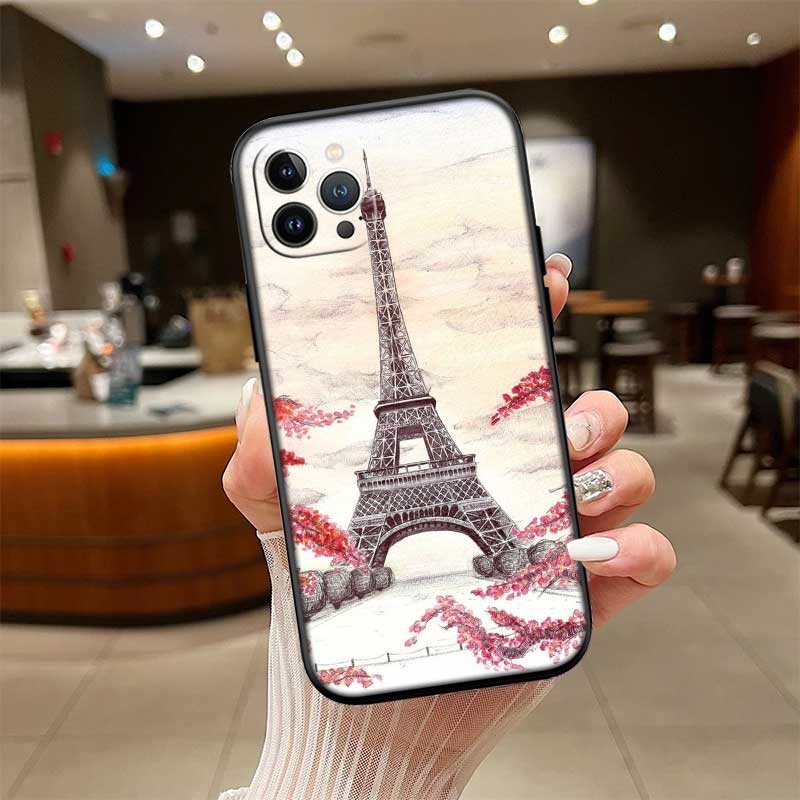 UP42 Paris Eiffelturm Schale Handyhülle für Samsung Galaxy Note 10 20 S23 S24 S25 Ultra FE Plus Edge Lite A02S A35 A07 A17
