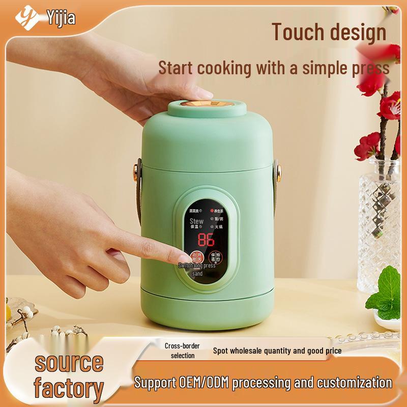

Compact Multi-Functional Rice Cooker with Upper Steaming and Lower Cooking, Perfect for Office Workers. Khaki Upgraded Version