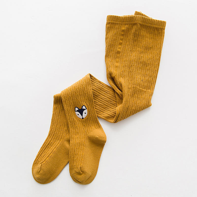 

Детские колготки, весенне-осенние цельные носки для девочек, хлопковые детские носки, колготки для девочек, леггинсы для девочек L/120-140cm жёлтый